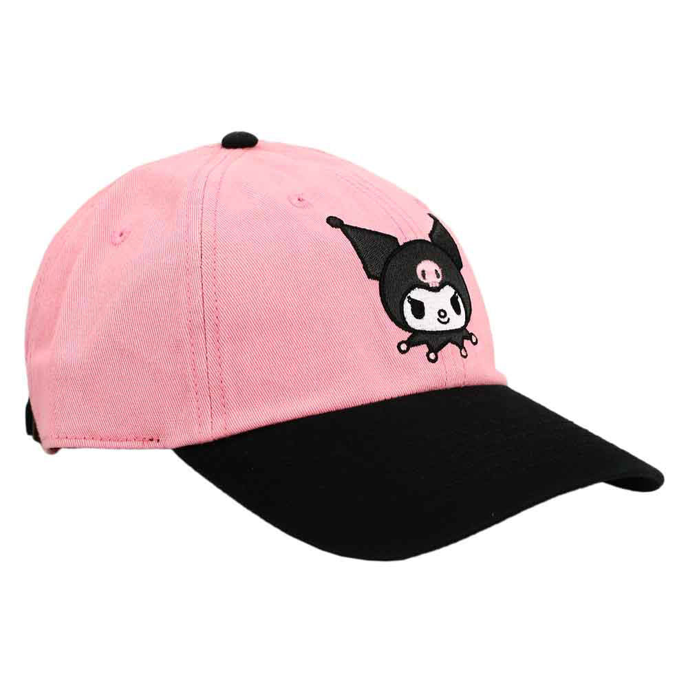 Kuromi Pink and Black Embroidered Hat