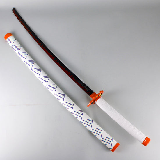 Kyojuro Rengoku (Demon Slayer) Fire Inspired Nichirin Sword Deluxe Steel Replica