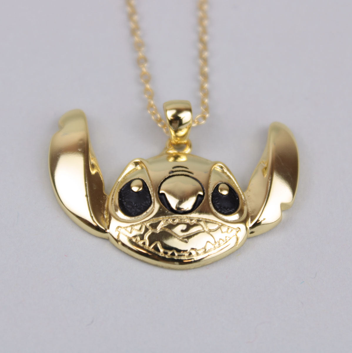 Stitch "Ohana" Lilo & Stitch Gold Plated Disney Couture Necklace