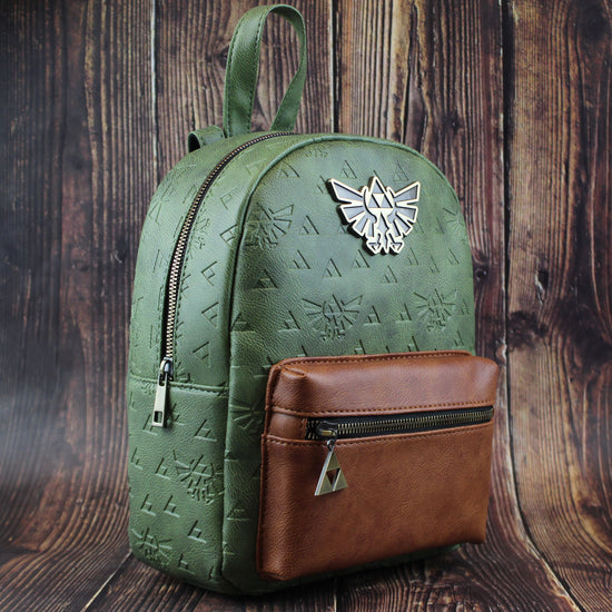 Load image into Gallery viewer, Legend of Zelda Hero of Time Green Mini Backpack
