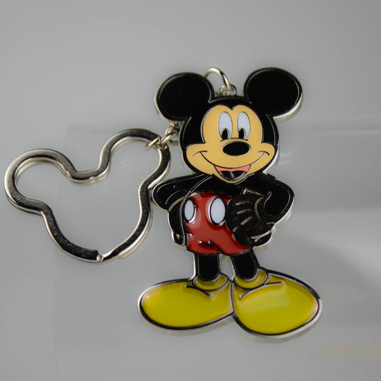 Mickey Mouse Colored Pewter Keychain