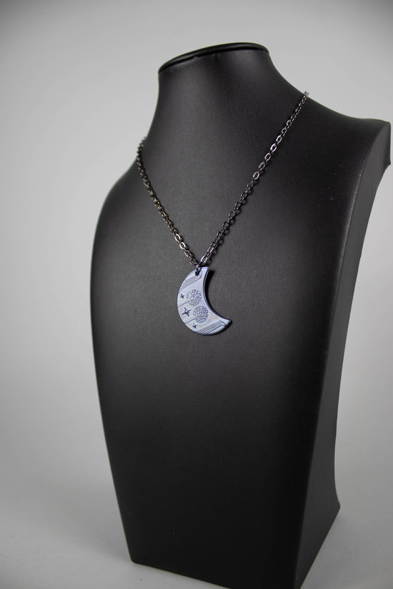 Mithril Blue Moon of Rivendell Lord of the Rings Pendant Necklace