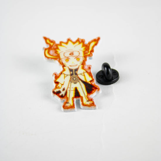 Naruto Uzumaki Flaming Enamel Pin