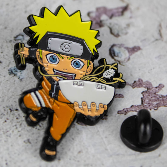 Load image into Gallery viewer, Naruto (Eating Ramen) Metal Enamel Pin
