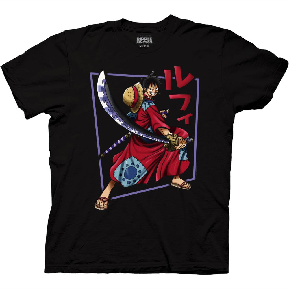 Monkey D. Luffy (One Piece) Wano Arc Black Unisex Shirt