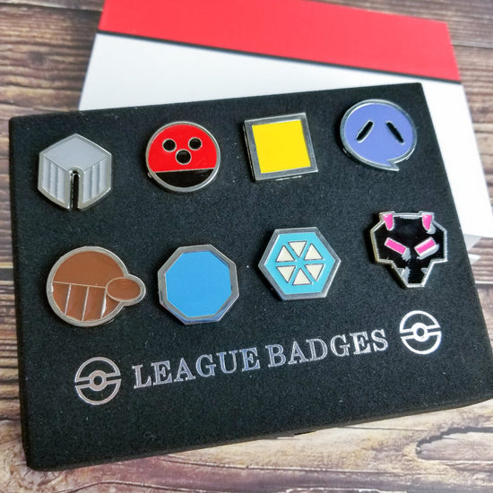 Pokemon Gen 2 Johto League Gym Badges Pin Set