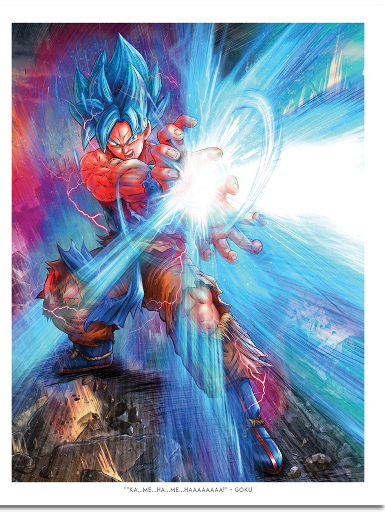 Super Saiyan Blue Goku Dragon Ball Art Print