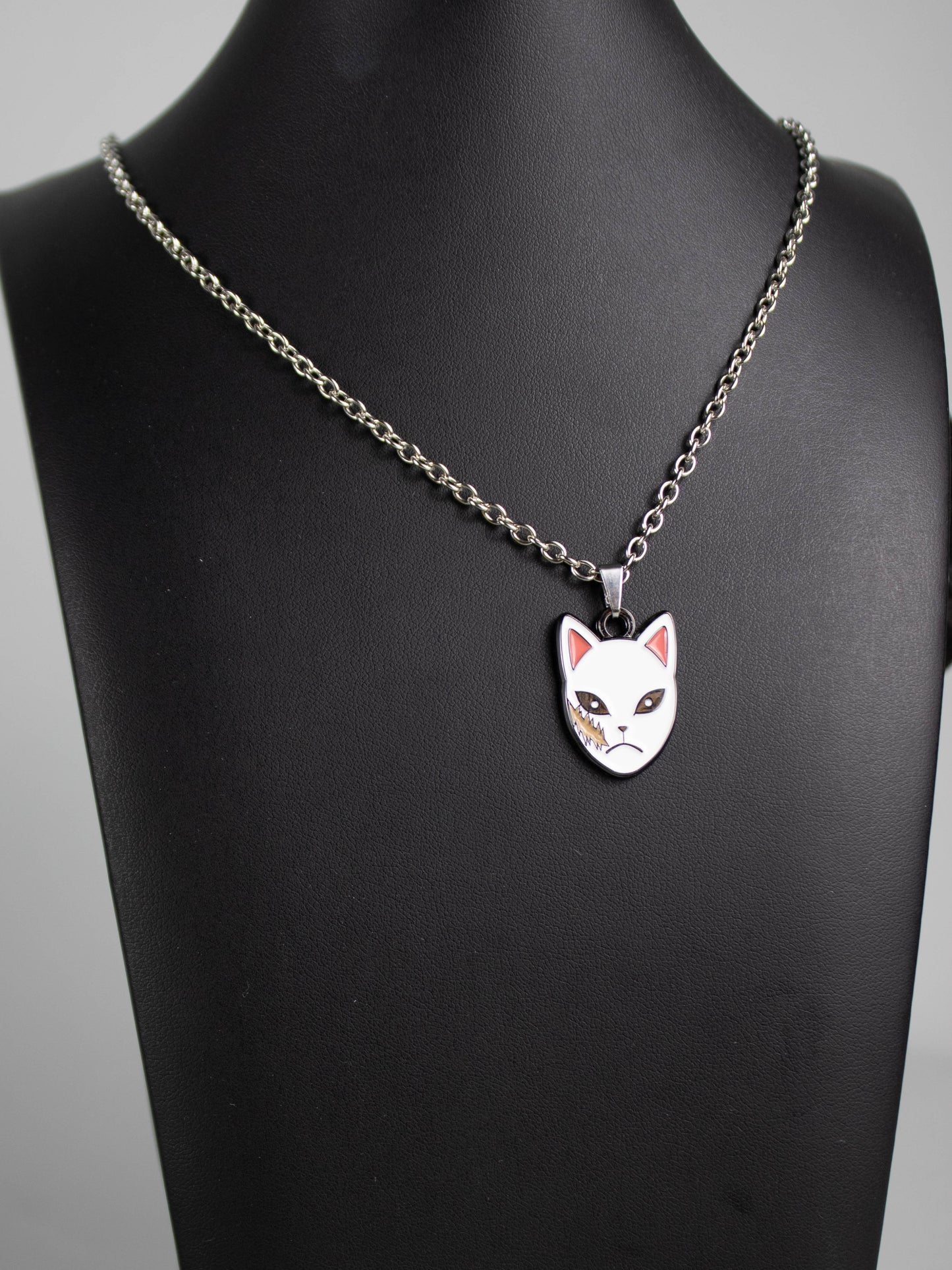 Load image into Gallery viewer, Sabito Warding Mask Demon Slayer Necklace
