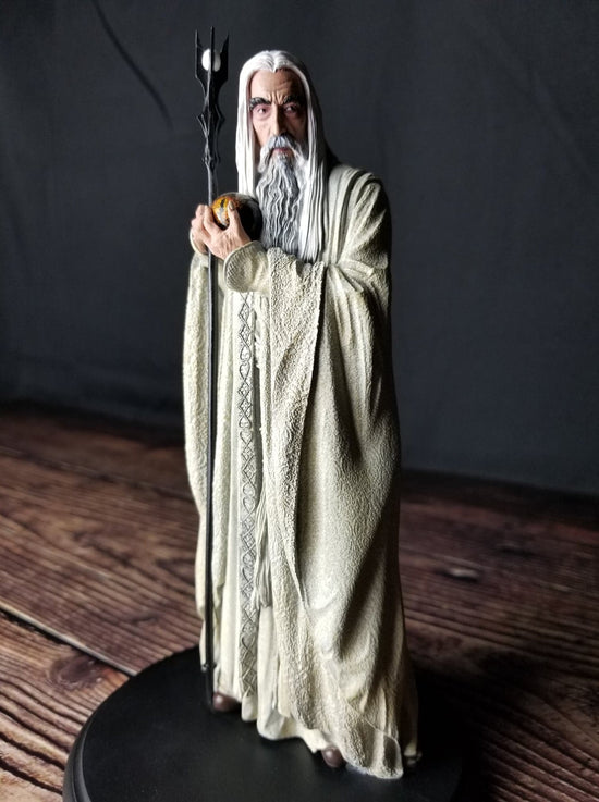 Saruman the White Lord of the Rings Miniature Statue