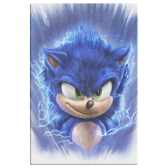 Load image into Gallery viewer, Sonic The Hedgehog &amp;quot;Lightning Fast&amp;quot; Legacy Portrait Art Print
