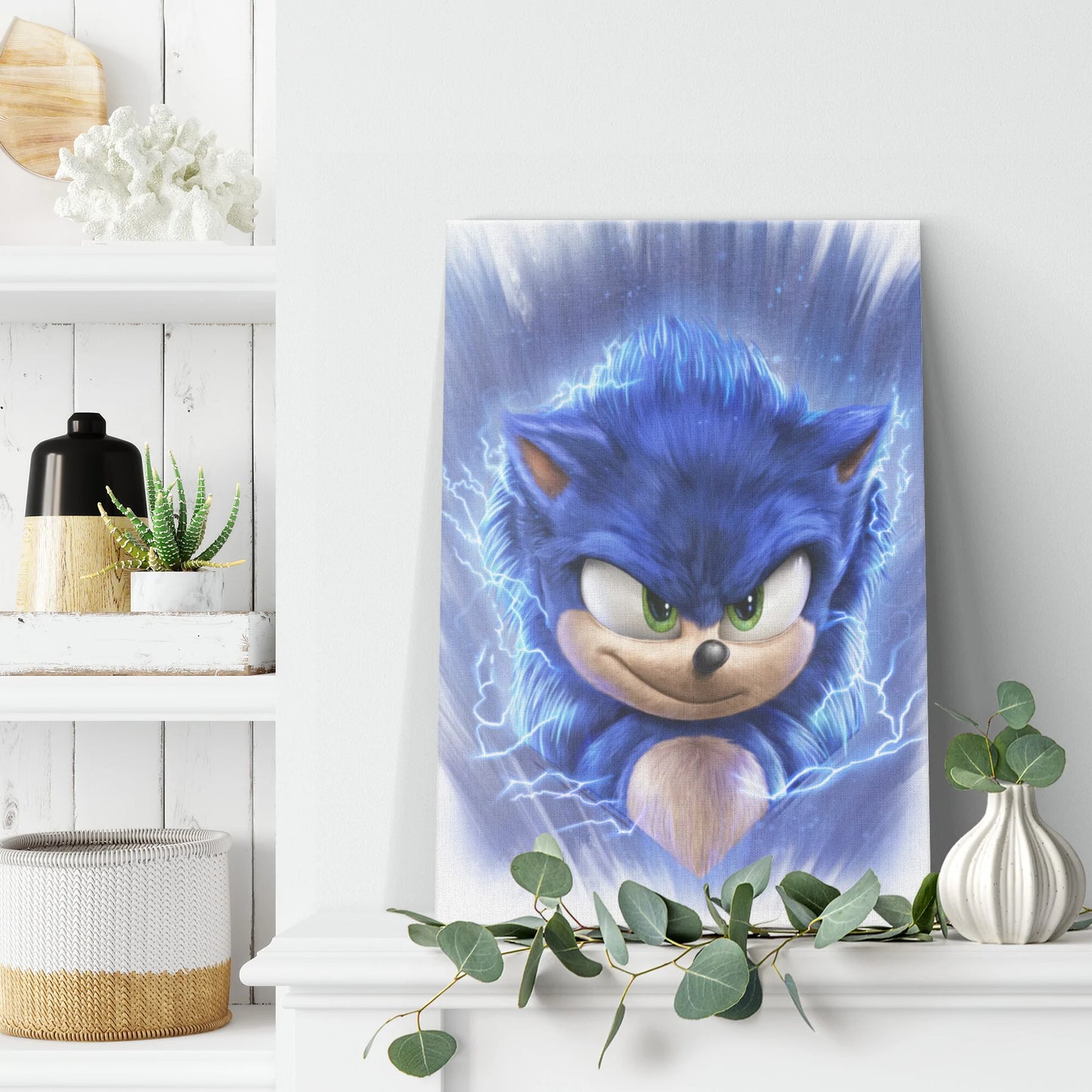 Sonic The Hedgehog "Lightning Fast" Legacy Portrait Art Print