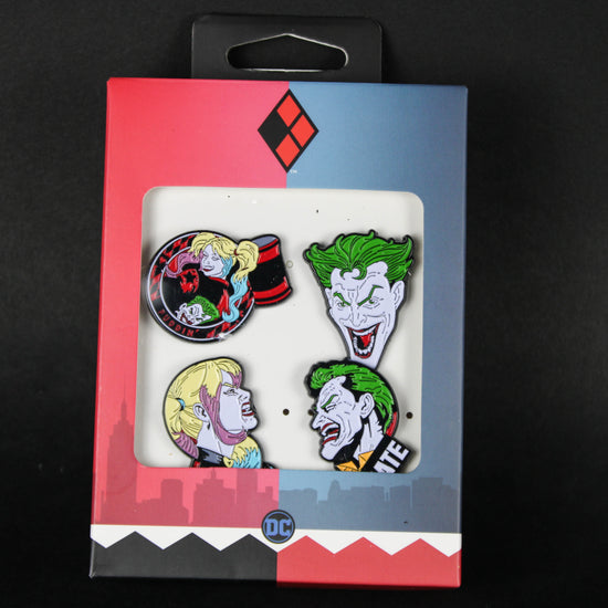 Joker & Harley Quinn Enamel Pin 4 Pack