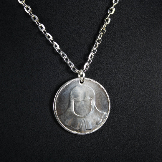 Silver Valar Morghulis Faceless Man Coin A Game of Thrones Necklace