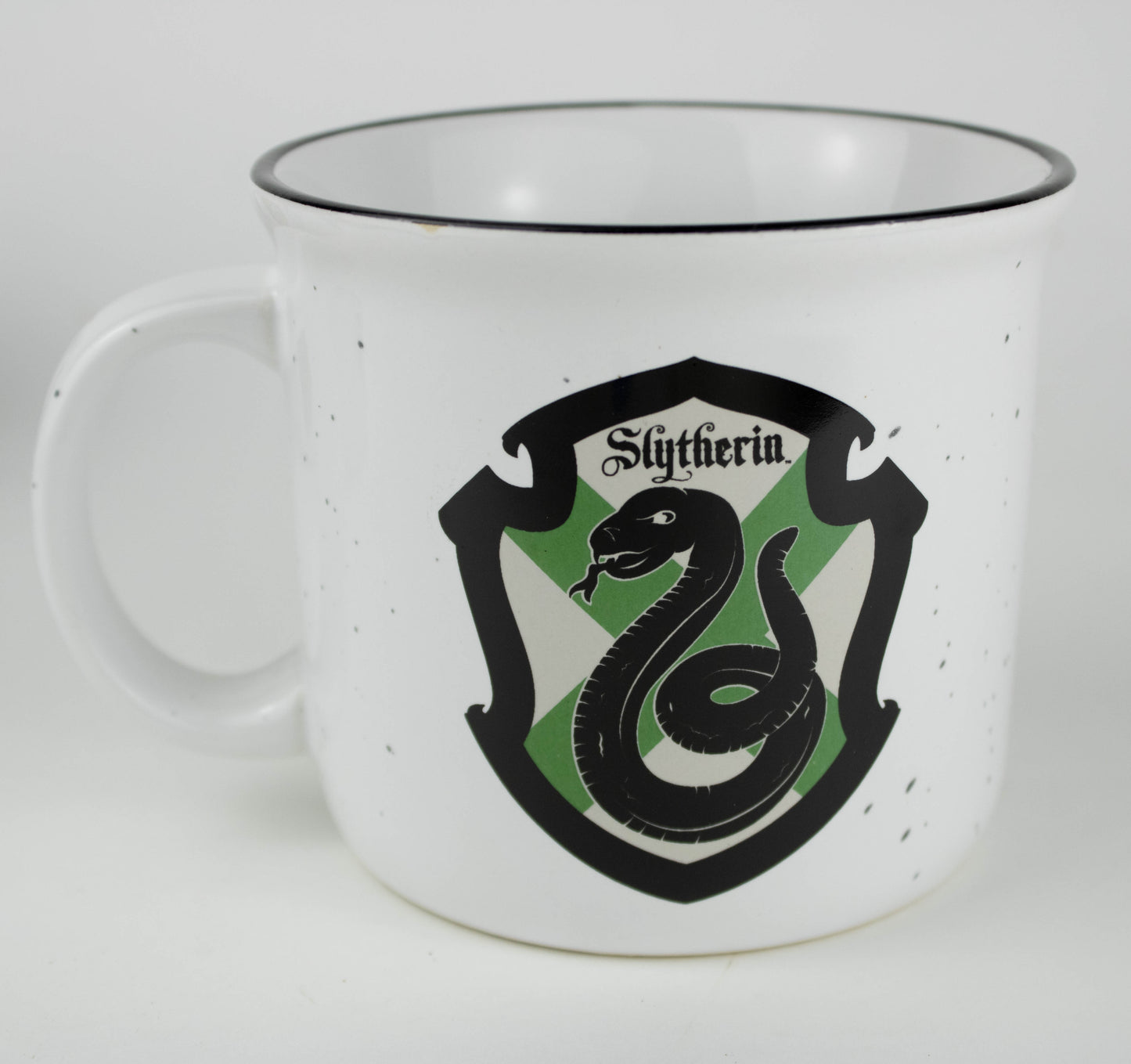 Slytherin Hogwarts House Shield (Harry Potter) 14oz Ceramic Campfire Mug