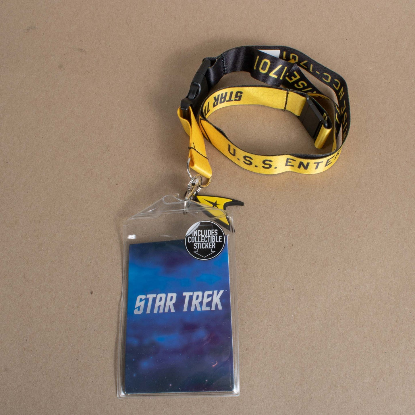 Star Trek Yellow Command Division LanyardStar Trek (Command Division) Yellow Uniform Print Breakaway Lanyard