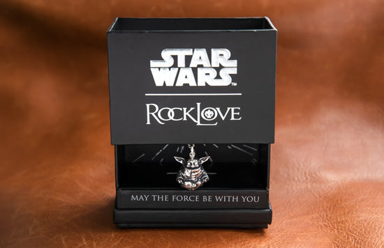 *Clearance!* The Child Grogu (Meditating) Star Wars Sterling Silver Necklace by RockLove