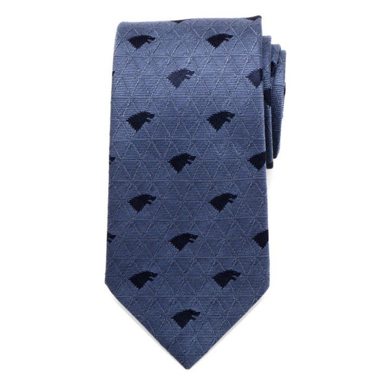 House Stark Geometric Sword Blue Fine Neck Tie