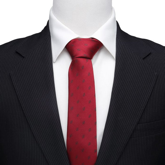 Load image into Gallery viewer, The Flash (DC Comics) Maroon Jacquard Fine Necktie
