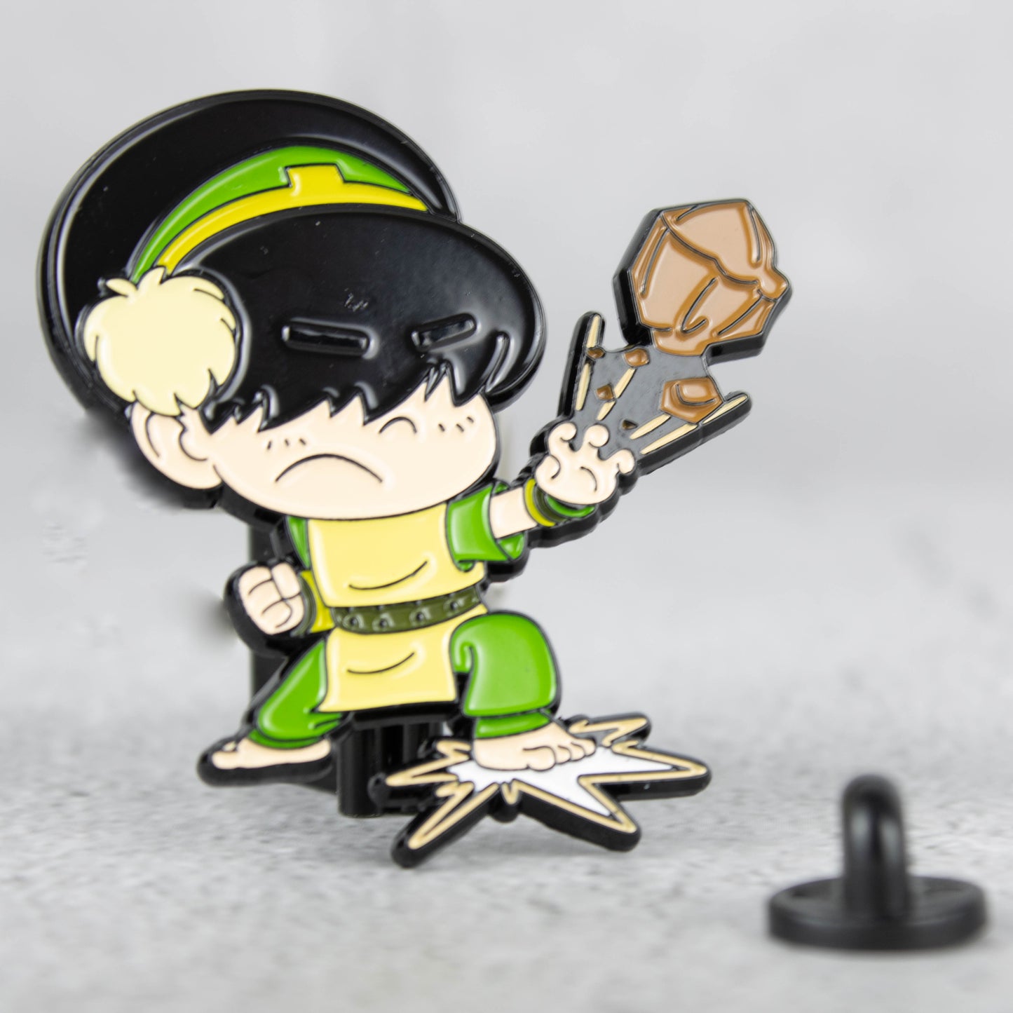 Load image into Gallery viewer, Toph Avatar Chibi Enamel Pin
