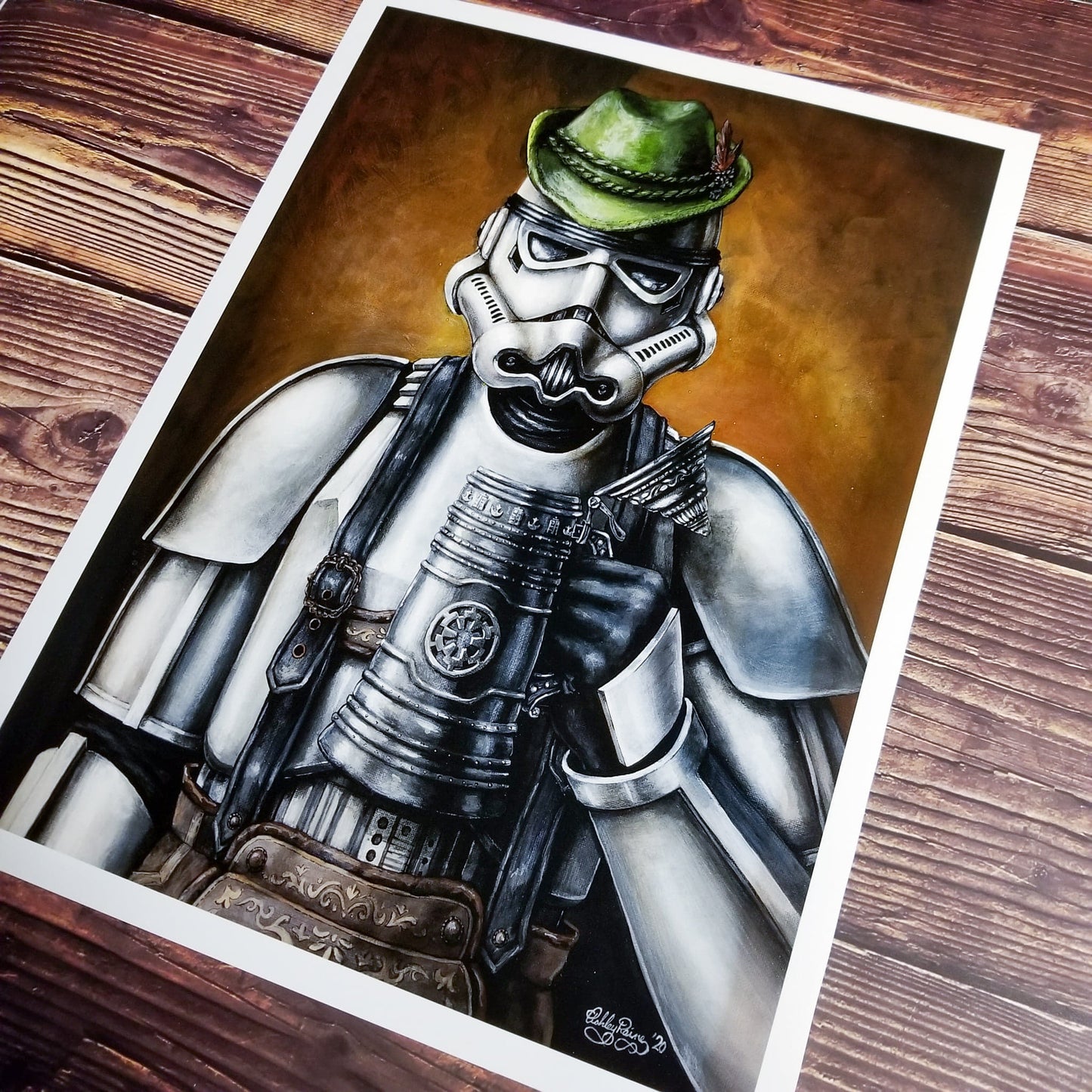 Oktoberfest Stormtrooper (Star Wars) Parody Art Print