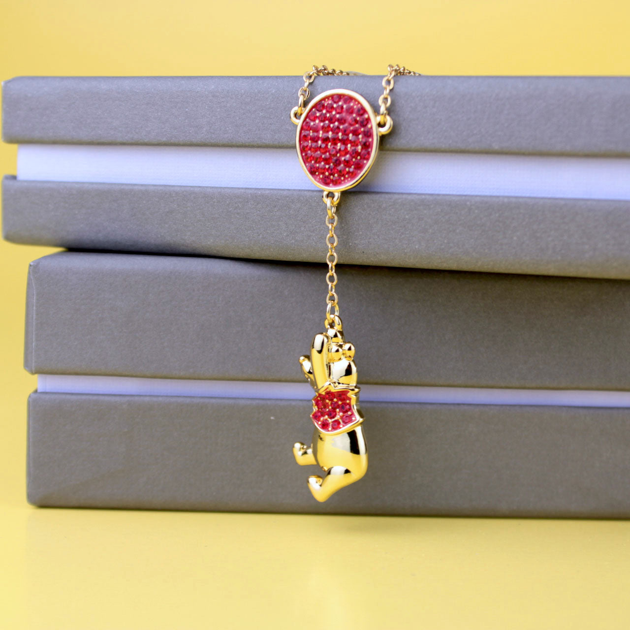 Winnie the Pooh with Crystal Balloon Necklace