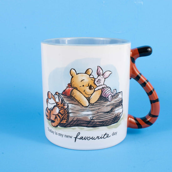 Winnie The Pooh "Favorite Day" Disney 20 oz. Sculpted Handle Ceramic Mug