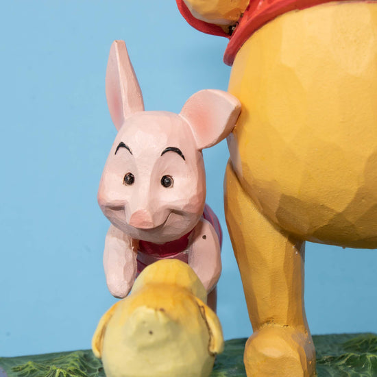 Winnie the Pooh & Piglet with Chicks "A Spring Surprise" Disney Traditions Statue