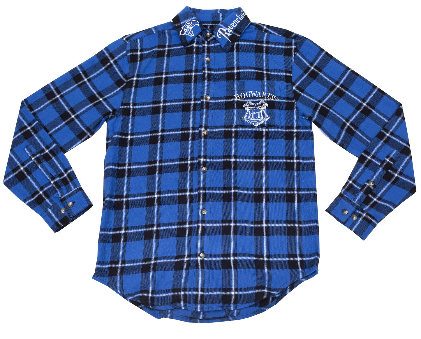 Load image into Gallery viewer, Ravenclaw House Crest (Harry Potter) Flannel Shirt by Cakeworthy
