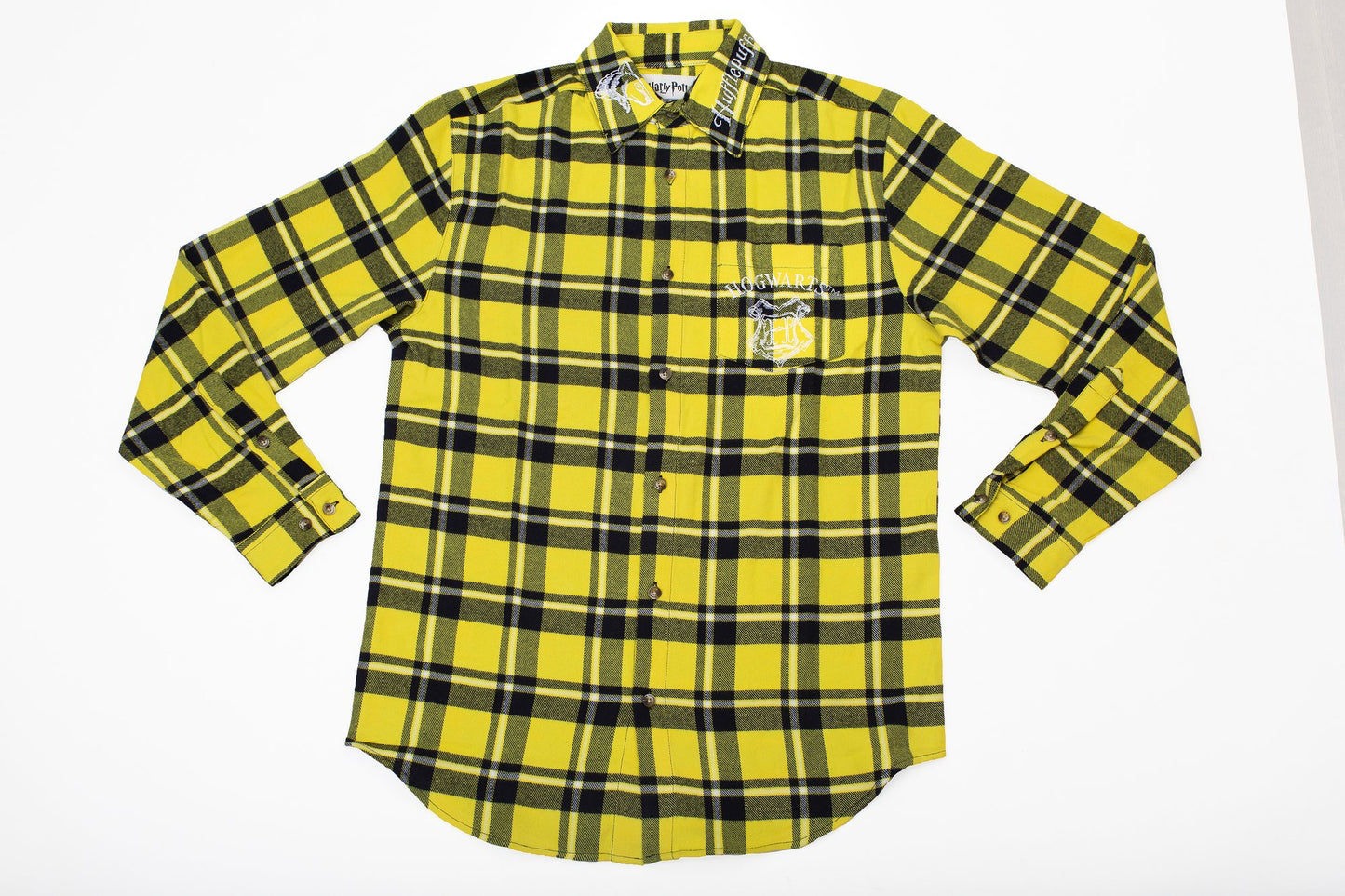 Hufflepuff Harry Potter Flannel Shirt by Cakeworthy