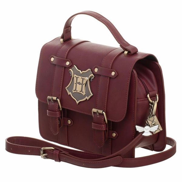 Harry Potter Hogwarts Maroon Satchel Handbag
