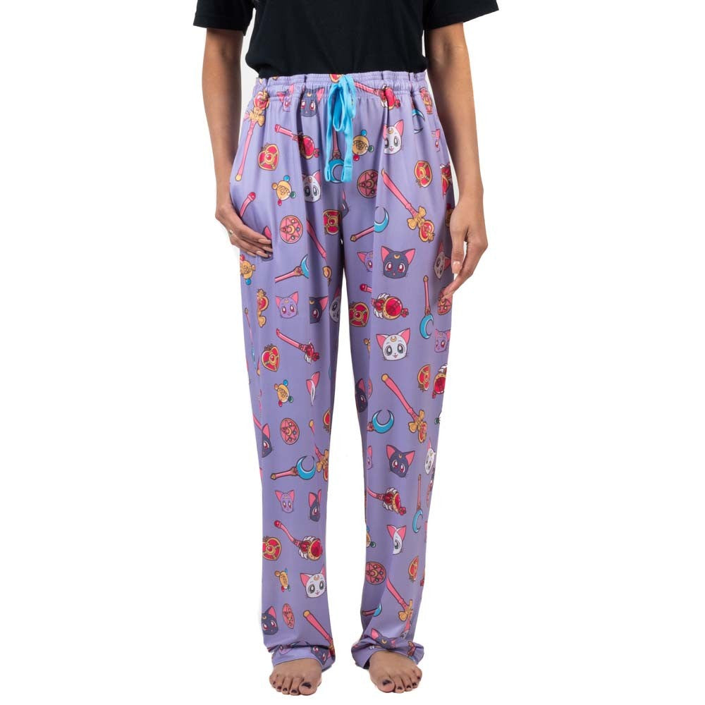 Load image into Gallery viewer, Sailor Moon Chibi Symbols All Over Print Unisex Lounge Pants
