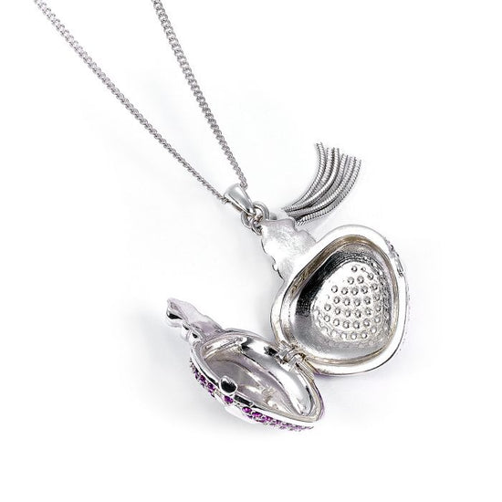 Harry Potter Love Potion Crystal Locket Necklace in Sterling Silver