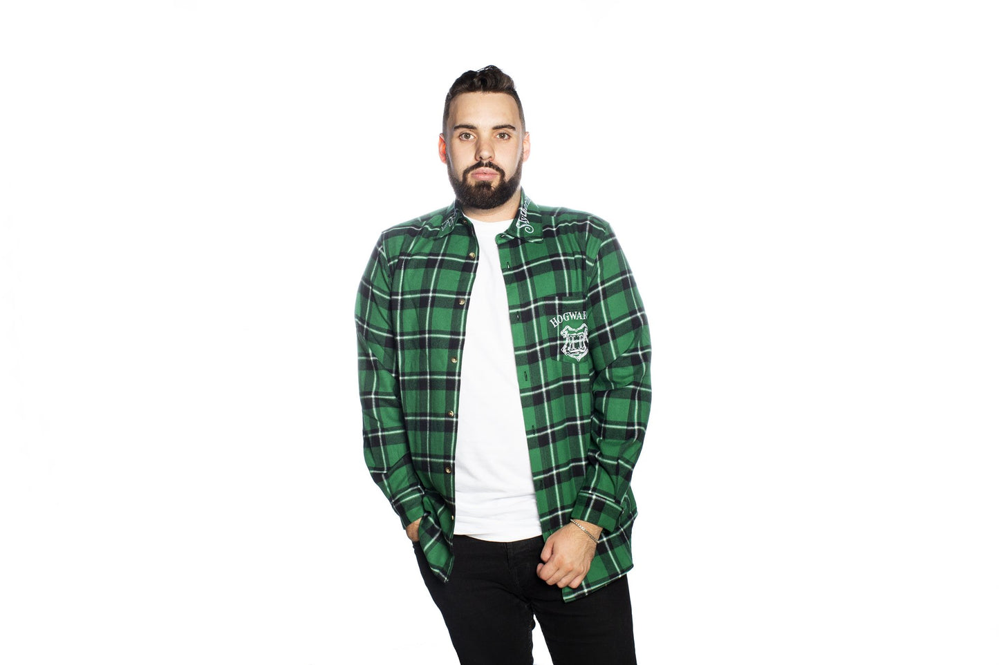 Slytherin Harry Potter Flannel Shirt by Cakeworthy