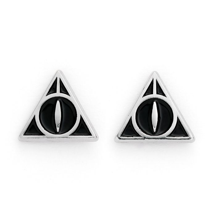 Platform 9 3/4, Hedwig, and Deathly Hallows (Harry Potter) Stud Earring Set