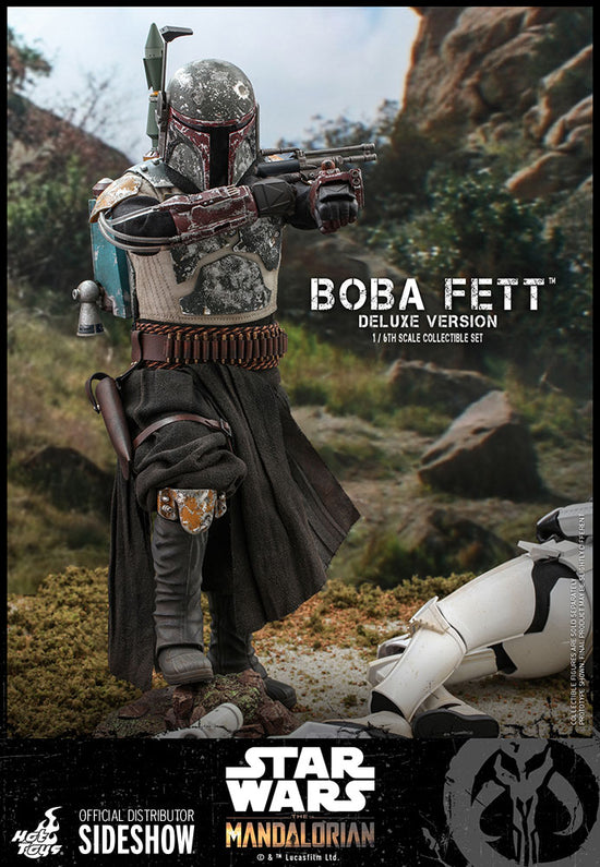 Load image into Gallery viewer, Boba Fett (Deluxe) Star Wars: The Mandalorian 1:6 Scale Figure by Hot Toys
