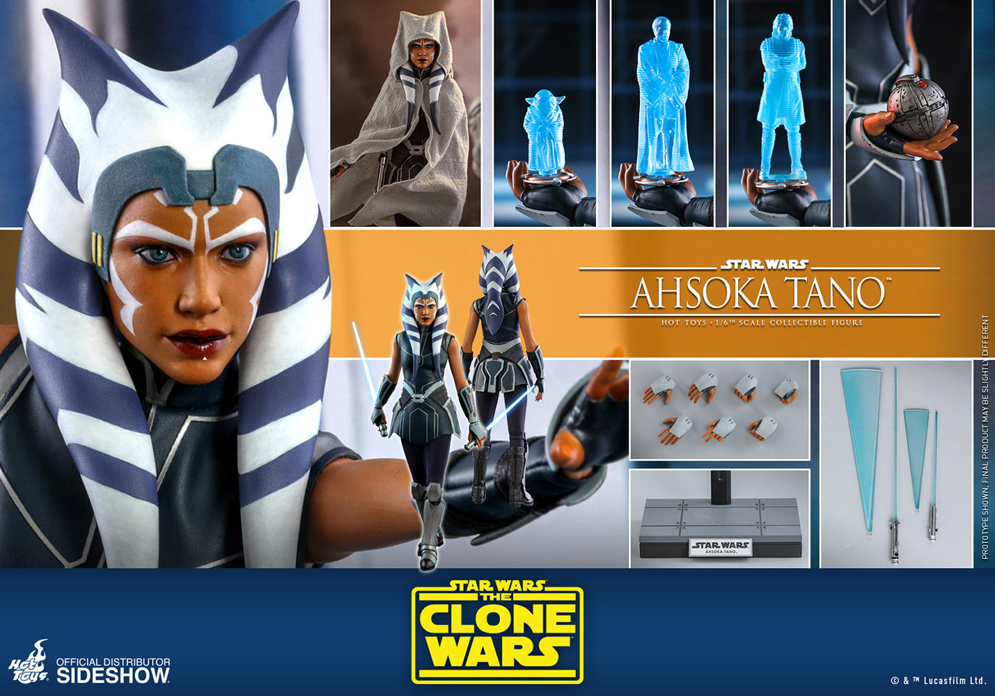 Ahsoka Tano (Star Wars: The Clone Wars) 1/6 Scale Figure by Hot Toys