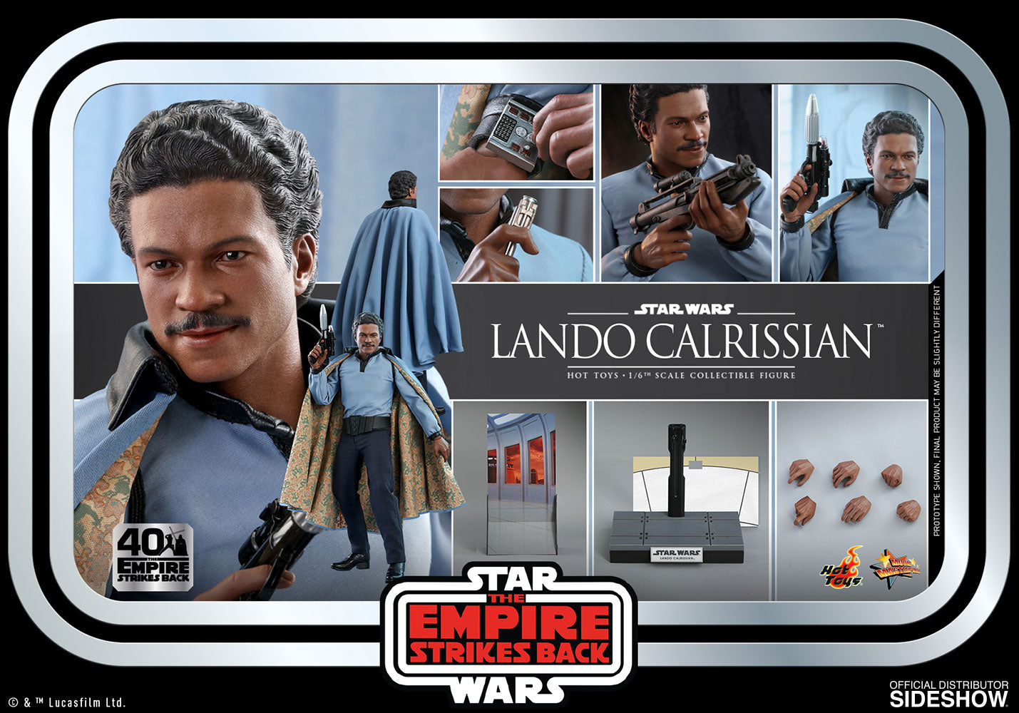 Lando Calrissian ESB Star Wars Movie Masterpiece Figure by Hot Toys