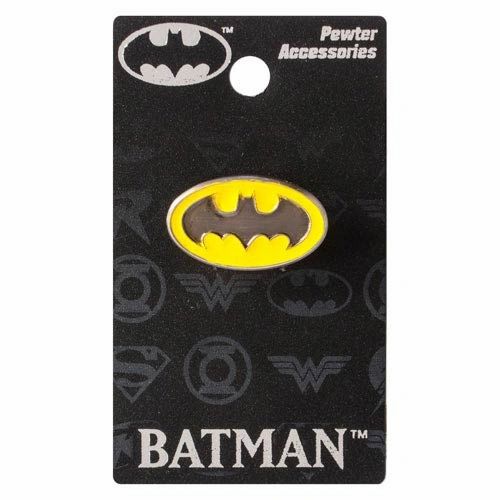 Batman Bat Symbol Logo (DC Comics) Colored Pewter Lapel Pin