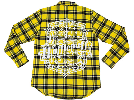 Hufflepuff House Crest (Harry Potter) Flannel Shirt by Cakeworthy