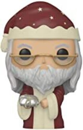 Harry Potter Albus Dumbledore Holiday Funko Pop  Well known within the fan and collector world—FunkoPop! vinyl figurines have become a fandom favorite unto themselves!  FunkoPop! figures measure approximately 3 3/4-inches tall. With their stylized animated eyes, large heads, and vibrant full-color window packaging, Funko from your favorite fandom are a welcome addition to any space! 