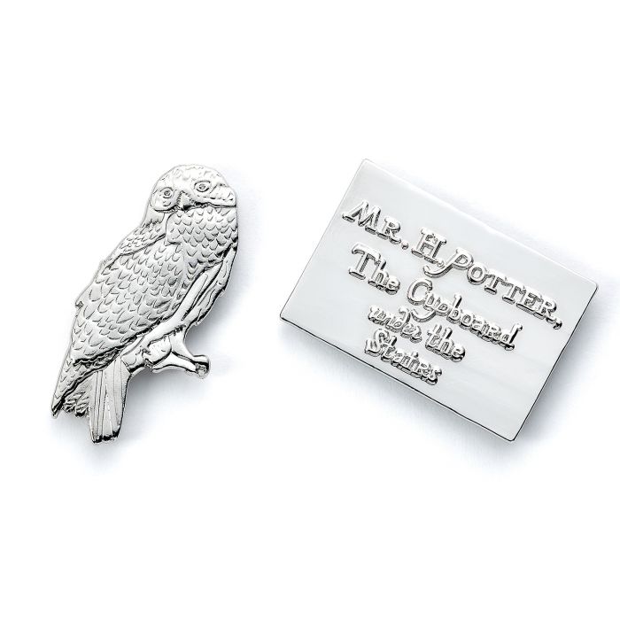 Load image into Gallery viewer, Hedwig and Acceptance Letter to Hogwarts (Harry Potter) Pin Set
