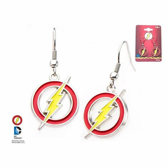 Load image into Gallery viewer, Flash Logo Stainless Steel Earrings
