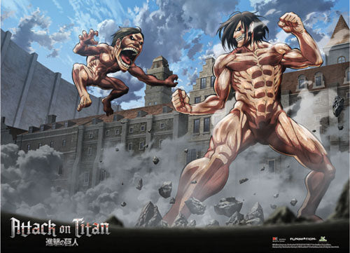 Load image into Gallery viewer, Attack on Titan Group Wall Scroll
