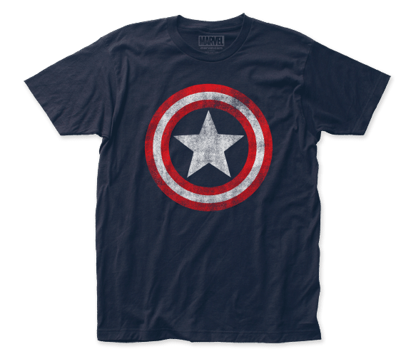 Captain America Shield Distressed Emblem (Marvel) Unisex Shirt