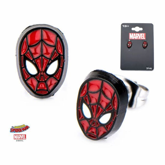 Load image into Gallery viewer, Spider-Man (Marvel) Enamel Stud Earrings
