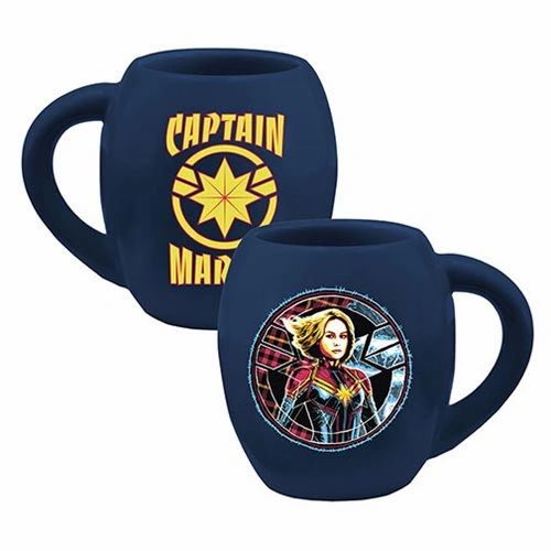 Captain Marvel Oval Ceramic Mug