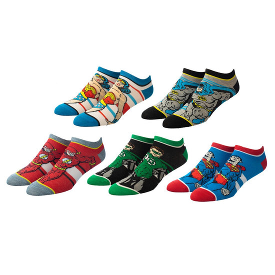 Load image into Gallery viewer, Justice League Juniors Ankle Socks 5 Pack
