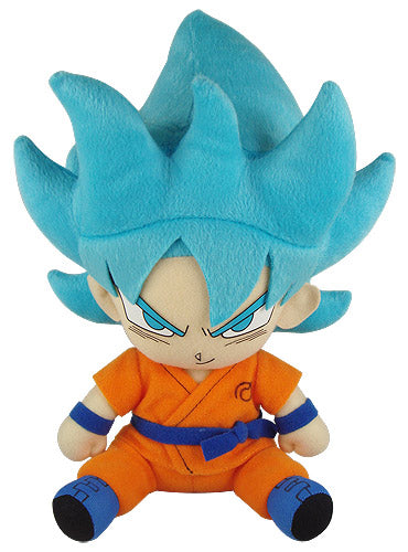 Dragon Ball Z Super Saiyan God Super Saiyan Goku (Goku Blue) Sitting Plush (approximately 7")