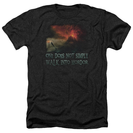 Load image into Gallery viewer, Mordor &amp;quot;One Does Not Simply&amp;quot; Lord of the Rings Shirt (Heather Dark Grey)
