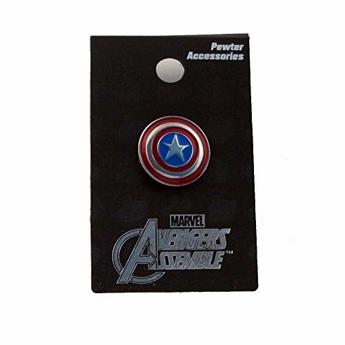 Load image into Gallery viewer, Captain America Marvel Shield Pewter Color Pin

